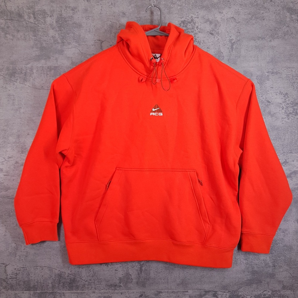 NIKE ACG Therma-FIT Pullover Hoodie Mens XL Orange DH3087-633